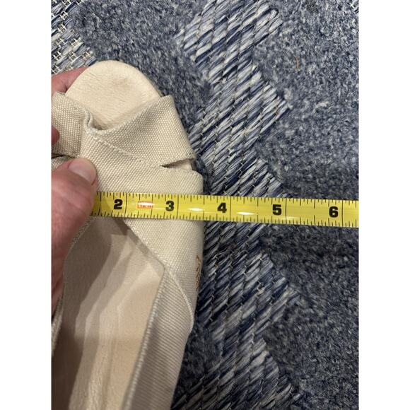 VISCATA Barcelona Canvas High Heel Wedge Sandals EU41/US10?? Open Toe Espadille - Picture 9 of 10